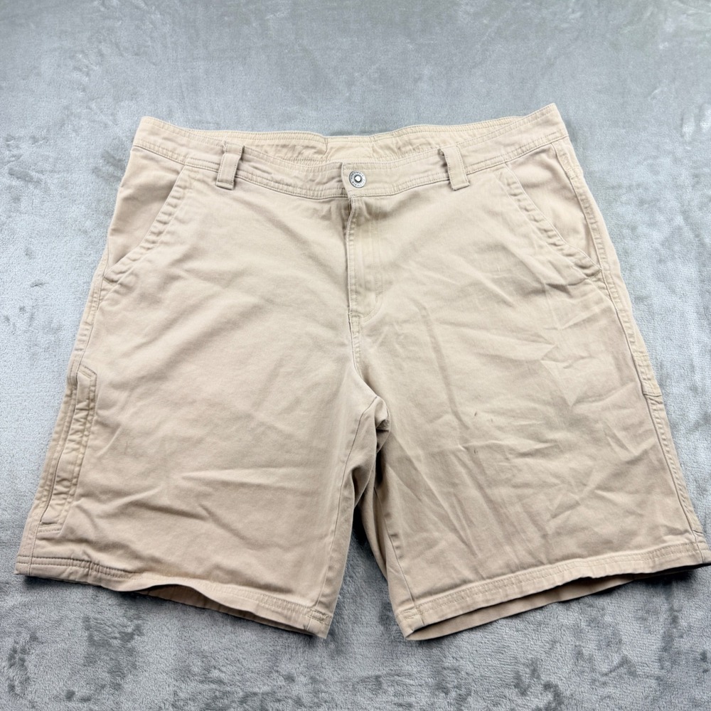 Columbia Sportswear Men's 36‎ Tan Khaki Regular Fit Cotton Blend Hiking Shorts